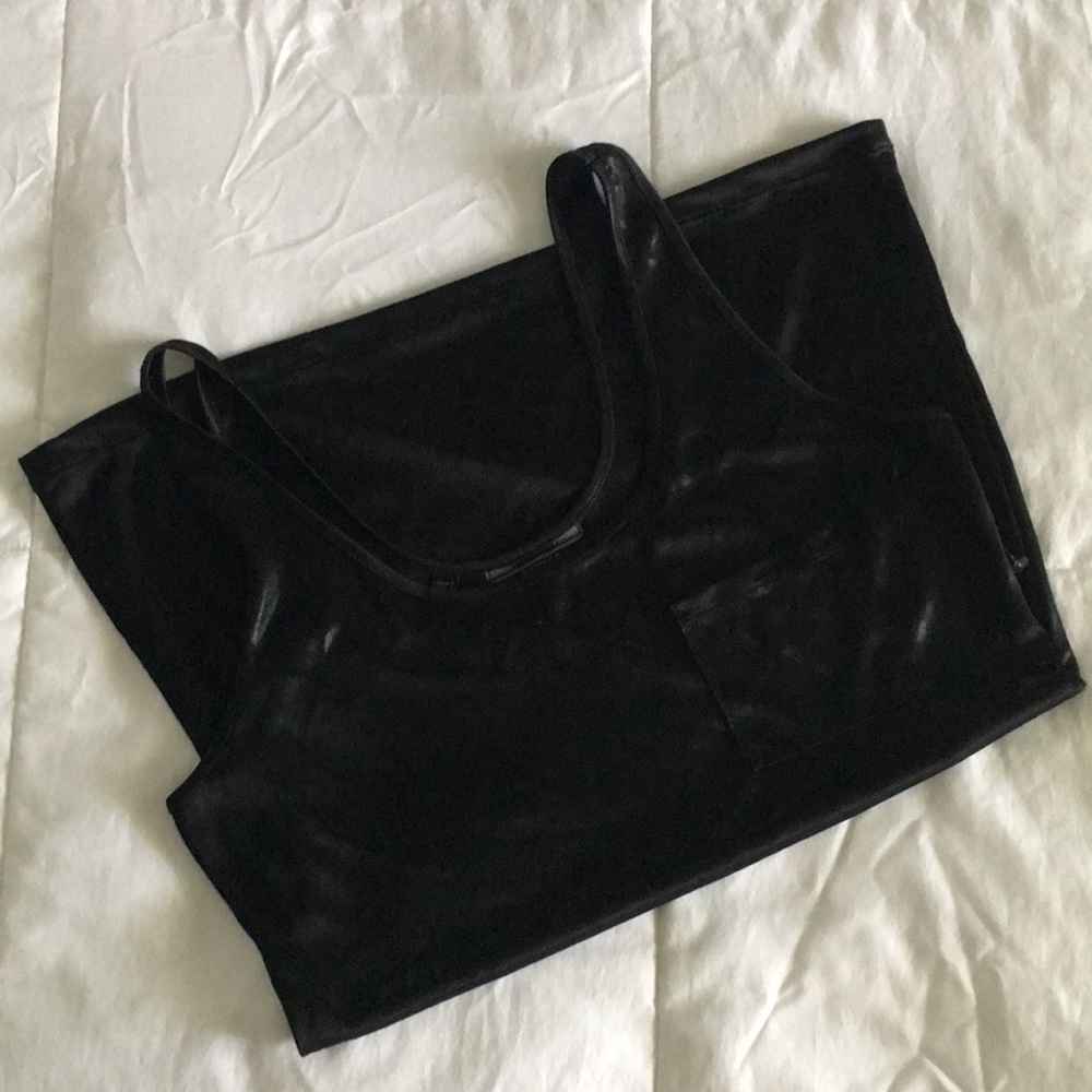 GUESS Shimmery Black Tank Top